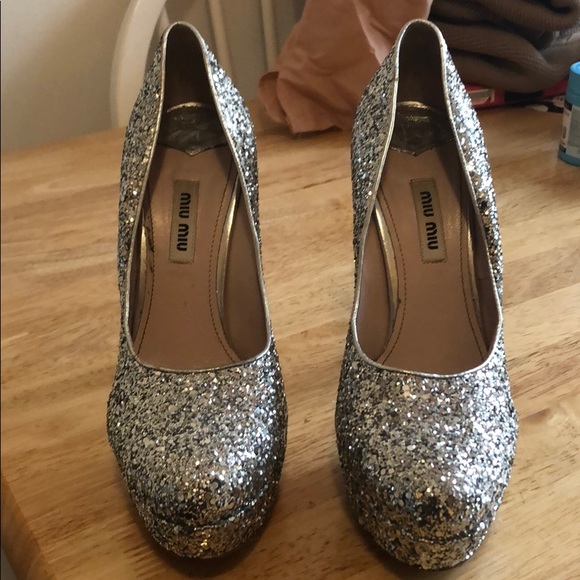Miu Miu sparkle heels - Picture 2 of 6